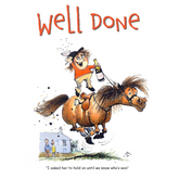 Thelwell 'Well Done' Greetings Card